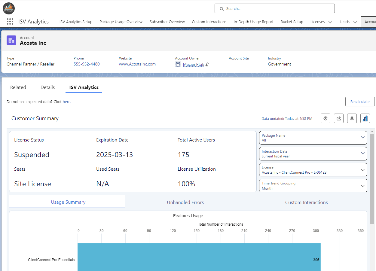 Customer Summary